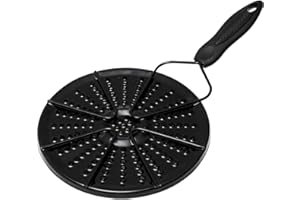 PRETYZOOM Enamel Heat Conduction Plate for Gas Burner Electric Stove Non-stick Heat Diffuser for Pots Prevents Burn Scratches for Cooking Milk Porridge