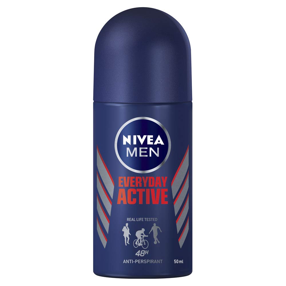 NIVEA MEN AntiPerspirant Deodorant RollOn, Dry Impact, 48 Hours Deo