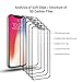 iPhone X Screen Protector,Huafly 0.33mm 3D Premium Tempered Glass Screen Protector Film for iPhone X 5.8 Inch (HD Clear)