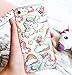 iPhone 8 Plus/iPhone 7 Plus Case(5.5inch),Blingy's Cool Flowing Liquid Glitter Style Plastic Hard Case for iPhone 8 Plus/iPhone 7 Plus (Cartoon Unicorn)
