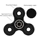 UNI-Novelty Tri-Spinner Fidget Toy Hybrid Ceramic Bearing Stress Reducer for ADD, ADHD, Anxiety, and Autism Adult Children with EVA Bag and Cleaning Cloth (Black)