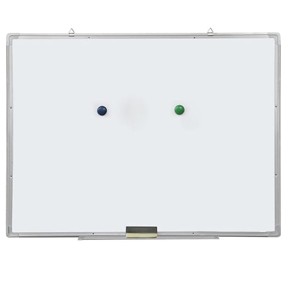 Yahee Whiteboard Weißwandtafel Magnetisch Tafel mit Alurahmen und Tafelwischer 50x35cm
