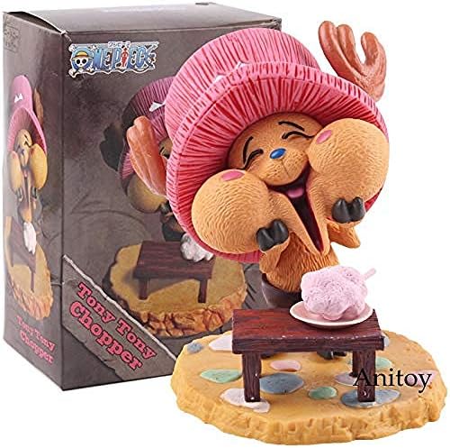 YanZiHuFuPin Anime One Piece Action Figure Happy Tony Tony Chopper PVC Figure Collection Model Toy 9cm