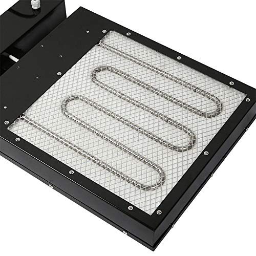 SHZOND 18 x 18 Inch Flash Dryer 2000W with Electrical Control Box Adjustable Stand Flash Dryer for Screen Printing (18x18 inch)