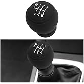 BESULEN Car Gear Shift Knob Cover, Anti-Slip Silicone Vehicle Knob Gear Stick Protector, Automotive Shifter Transmission Protective Cover, Universal Interior Accessories for Most Cars (6-Speed Left)