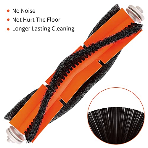 Vecukty Ricambi Kit per Roborock S50 S55 S6 S5 Max Mijia Robot, Accessori con 1 Spazzola Principale, 4 Spazzole Laterali, 4 Filtri HEPA e 2 Mop