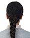 Black Pleated Satin Turban Hat Head Cover Sun Cap