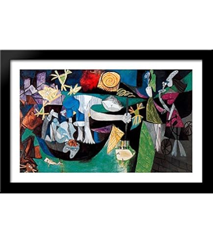 Amazon.com: Three Musicians 18x15 Framed Art Print by Picasso