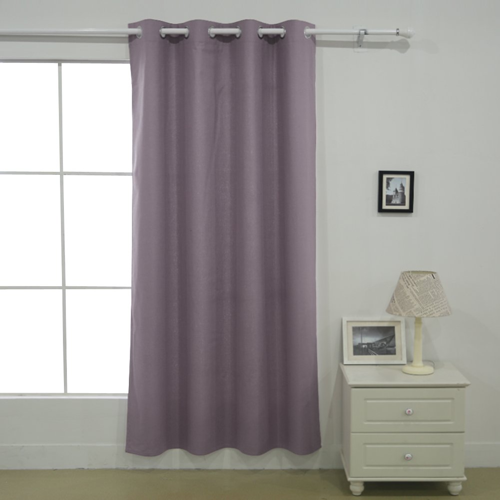 Deconovo Ct0180 1 Grommet Thermal Bedroom 1 Panel Insulated Curtain 52x84 Dark Purple