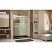 DreamLine Essence 44-48 inch W x 76 inch H Frameless Bypass Shower Door in Chrome