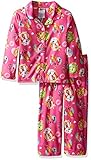 Shopkins Girls' Big Girls' 2-Piece Pajama Coat Set, Pink, 10