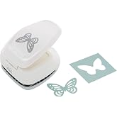 Bira Craft 1.5 inch Butterfly Silhouette Craft Lever Punch for Scrapbooking and Arts(Butterfly)