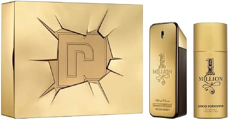 Paco Rabanne 1 Million Perfume and Deodorant Spray Set for Men