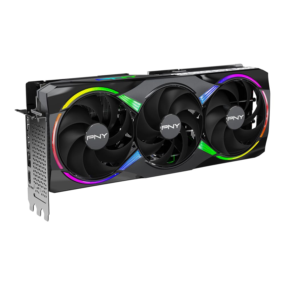 PNY NVIDIA GeForce RTX? 5080 16GB ARGB Overclocked Triple Fan Graphics Card (DLSS 4, PCIe 5.0, HDMI/DP 2.1, 2.9-Slot, Epic-X? RGB Lighting)