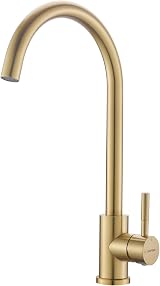 GRIFEMA G4008Y Golden Kitchen Tap 360° Swivel Spout Hot Cold Mixer