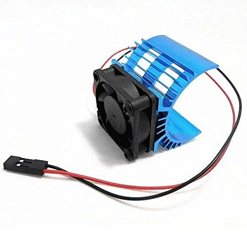 ShareGoo Alloy heat sink Heatsink with 5V Cooling Fan for 1/10 Car 540 550 3650 Size Motor