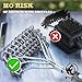Grill Brush Bristle Free for Barbecue - BBQ Cleaning Brushes to Prevent Flare Ups for That Perfect Checkerboard Steak - Easily Cleans Metal Grills and Porcelain Grates Without Damage