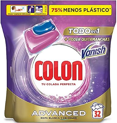 Cápsulas de detergente para cólon, azuis, 32 unidades (embalagem com 1)