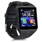 Aipker Smart Watch with SIM Card Slot Bluetooth Notification (DZ09 Black)