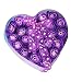 DZT1968 24Pcs Scented Rose Flower Petal Bath Body Soap Wedding Party Gift (Purple)