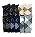 Zakka Republic 12 Pairs Men Dress Socks Multi Colored Argyle Pattern (SCK-01)