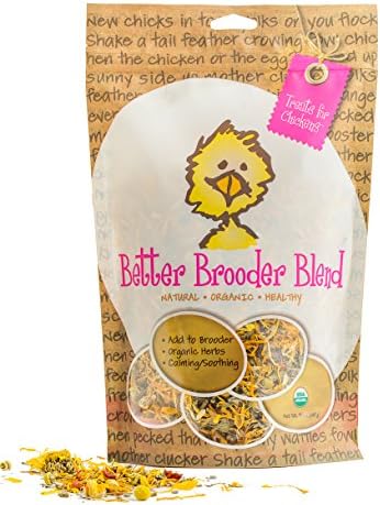 Treats for Chickens Certified Organic Better Brooder Blend, Herbal Bedding, 5oz Bag