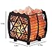 CRYSTAL DECOR Natural Himalayan Salt Lamp in Metal Basket with Dimmable Cord - Choose Your Design (Shabby Chic)