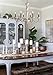 Saint Mossi 6-Lights Farmhouse Chandelier in French Country Chandelier Style,Farmhouse Pendant Light Fixtures Rustic Chandelier for Bedroom,Dining Room,Living Room,H34 x D35,Chain Adjustable