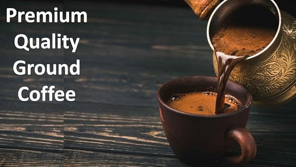 TURKISH COFFEE, ORIGINAL ARABICA BEANS, ROASTED AND GROUND, RICH AND SOFT AROMA, SINCE 1955 (3.5 OZ / 100 GR)