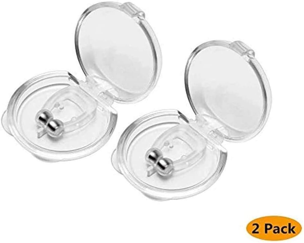 MJ-Brand 2 pcs Anti snoring Device Silicone Magnetic Anti Snore Nose Clip Effective-Easy Stop Snoring Solution Professional Sleeping Aid Relieve Snore for Men Women - Quiet Night: Home & Kitchen
