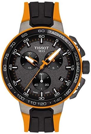 Tissot 1853 T-Race Cycling Analogue Chronograph Bronze Dial Silicon Bend Men's Watch