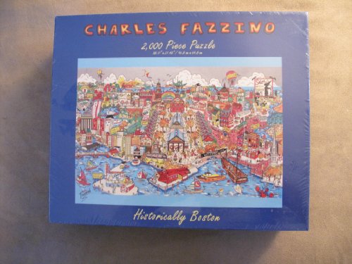 Charles Fazzino 2000 Piece Puzzle Historically Boston