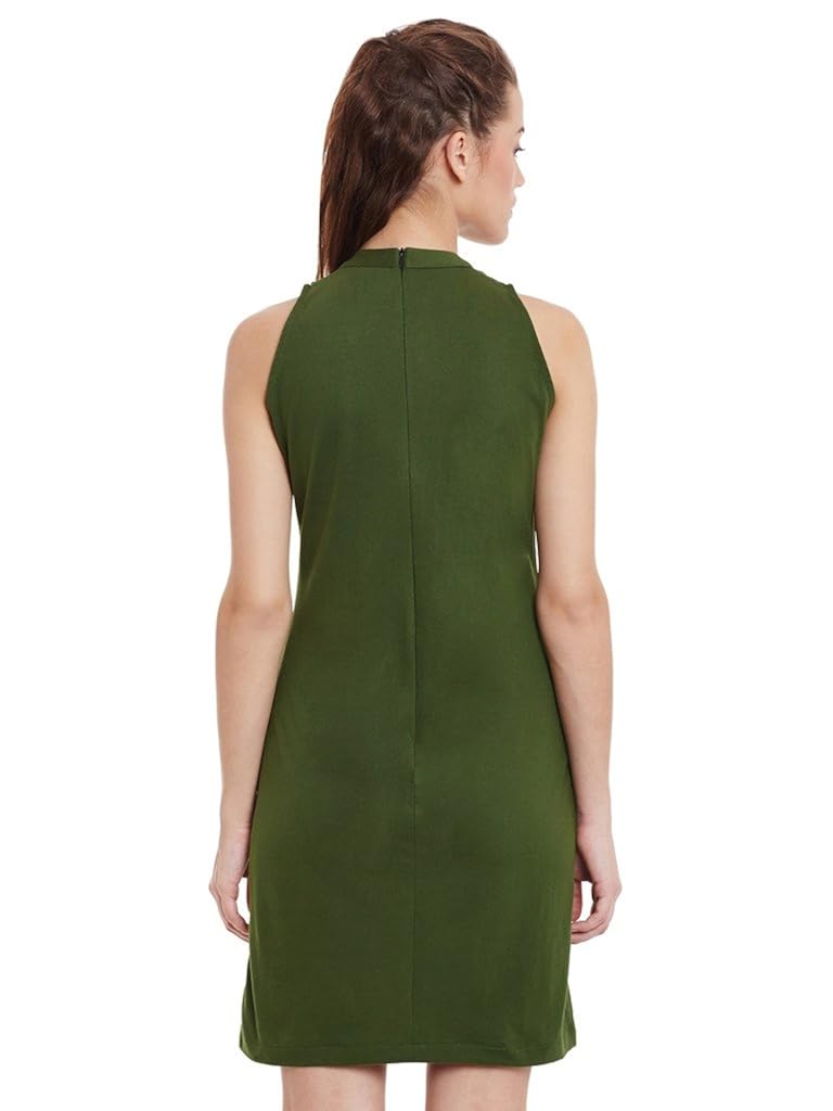 miss chase womens olive green bodycon dress