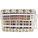 Damero 100 Canvas Colored Pencils Wrap, Travel Pen Case Roll with Multi-purpose Pouch for Accessories, Cute and Well Made (NO Pencil Included)