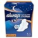 Always Infinity Overnight Size 4 Thin Night Time Pads with Flexi-Wings Flexible Wings and FlexFoam, Unscented, 40 Count. 2 Pack (Includes 80 Pads). Most Absorbent. Absorbs 10X.