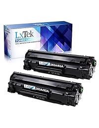 LxTek - Cartucho de tóner compatible con HP 83A CF283A de alto rendimiento, utilizado en HP Laserjet Pro M201dw M201n, Laserjet Pro MFP M225dn M225dw M125a M125nw M127fn M127fw M127fp M125rnw (negro, 2 unidades)