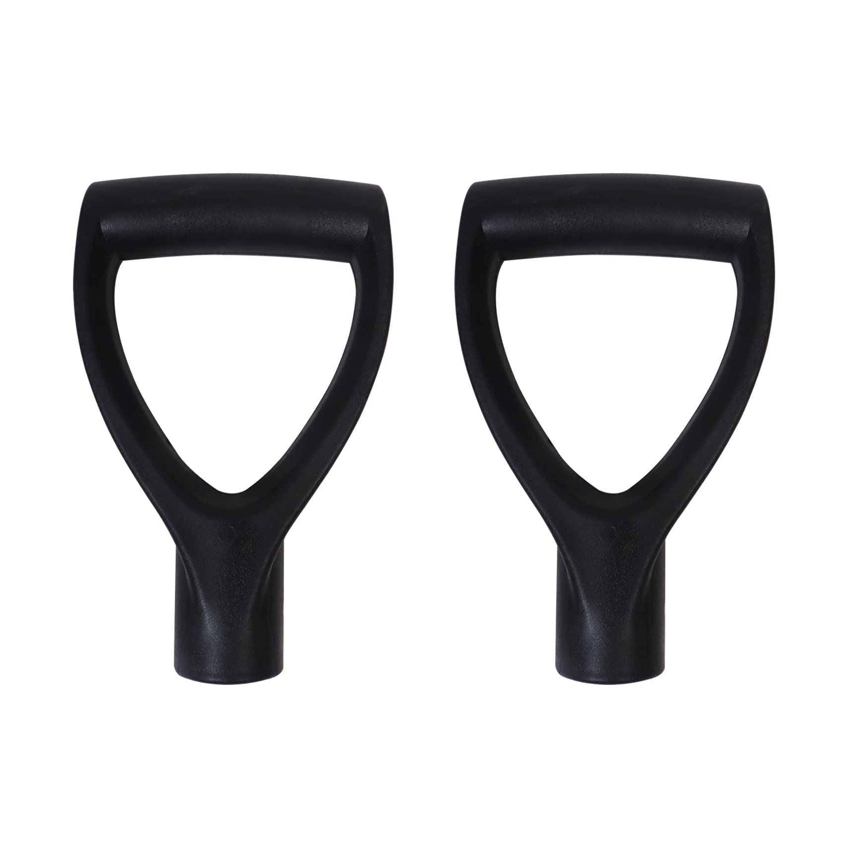 2Pack Shovel D Grip Handle, Plastic Spade Handle Replacement 30mm Inner Diameter Spade Fork Shovel for Digging Raking Tool