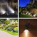Yard Lights Outdoor,19 LED Bulbs Solar Landscape Spotlights-Waterproof Outdoor Adjustable Wall Light Security Lighting Dark Sensing Auto On/Off for Patio Lawn Pool Yard Garage Garden, Pack of 2