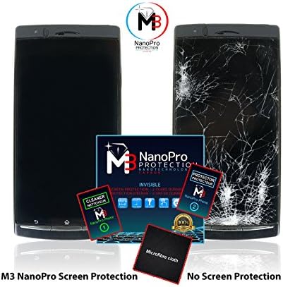 M3 NanoPro - Liquid Nano Screen Protection for Smartphones - No More CRACKS, SCRATCHES or BACTERIA - Make Your Screen 1000% STRONGER - Fits iPhone, Galaxy, Pixel, One Plus and more