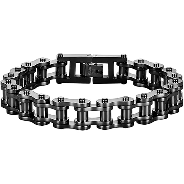 Qiaonitu Bracelet Chaîne De Moto En Acier Inoxydable Pour