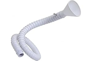 Fume Extractor Arm Adjustable, Flexible Welding Fume Extractor Hose POM White 50mm/75mm 80-200cm(Dia. 75mm,140cm)