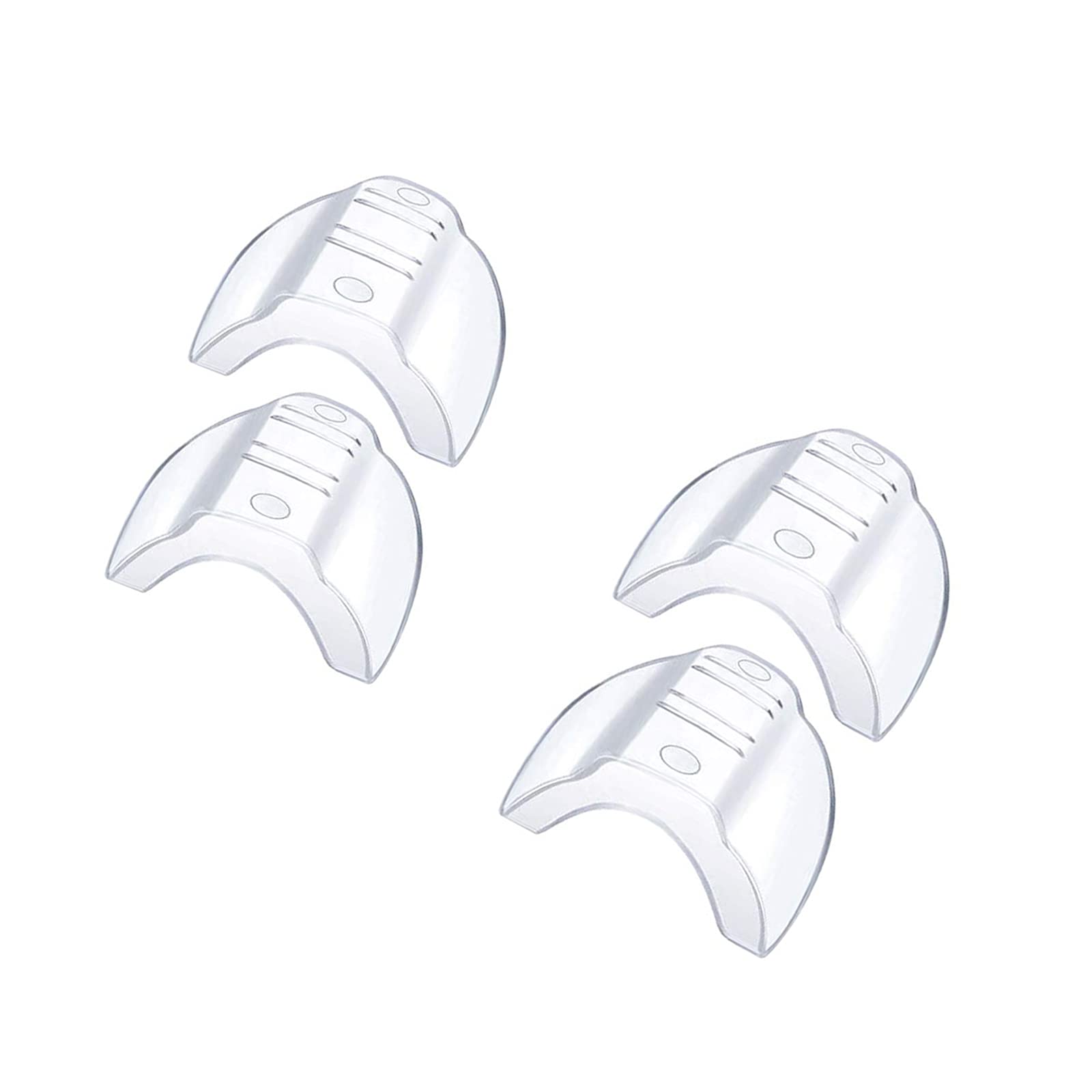 GUANGJIA 2Pair Side Shields for Eyeglasses Glasses Side Shields Slip Eyeglass Wing Flexible Side Shields Fits Small to Medium Flexible Clear Universal