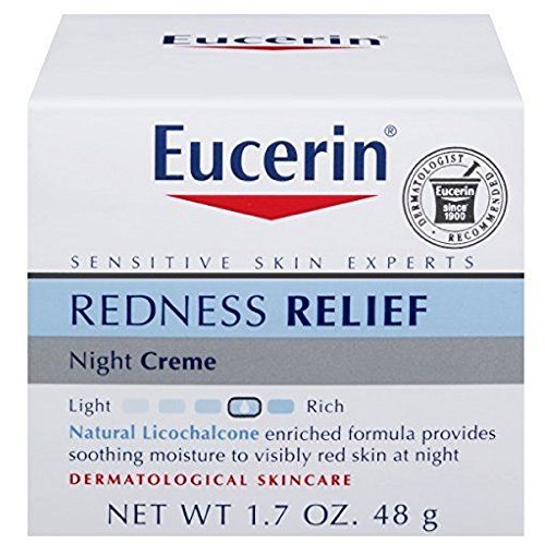 Eucerin Redness Relief, Night Creme 1.70 oz (Pack of 3)