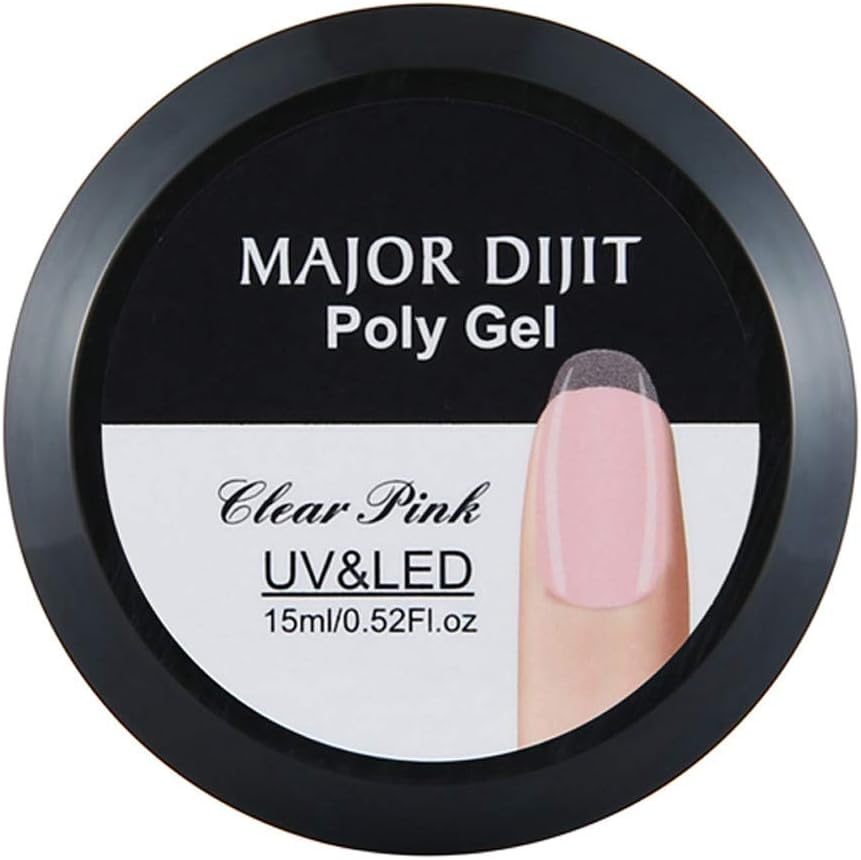Poly Gel, KACPer Flower Poly Gel Lasting Fingernail Crystal Jelly Camouflage UV Lamp Extension 15ML (C)