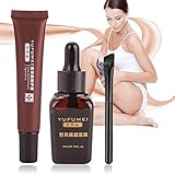 Scar Tattoo Concealer, Vitiligo Cover Liquid Set Make Up Camouflage Concealer Cream for Hiding Spots Birthmarks