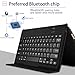 iPad pro 12.9 Keyboard Case, KuGi iPad pro 12.9 2017 Keyboard case, Lightweight Stand Portfolio Case with Bluetooth Keyboard Cover for Apple iPad pro 12.9/pro 12.9 2017. (Black)