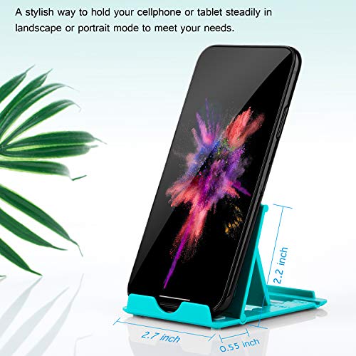 Cell Phone Stand Multi-Angle,ã€2 Packã€‘ Tablet Stand Universal Smartphones for Holder Tablets(6-10"), e-Reader, Compatible Phone XS/XR/8/8 Plus/7/7 Plus, Galaxy S8/S7/Note 8, Mini, Pixel(Blue)
