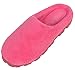 LUXEHOME Women's Cozy Coral Fleece House Slipper 6.5-7 US (M, Pink)