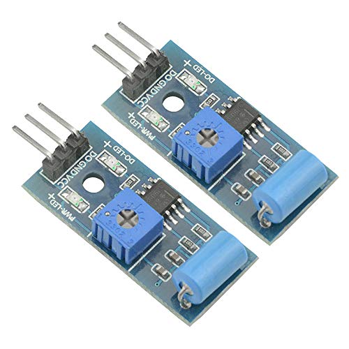 XLX 10PCS Vibration Sensor Module Normally Closed SW-420 Vibration Switch Alarm Sensor Module Highly Sensitive High Efficient for Arduino - Thumbnail 4