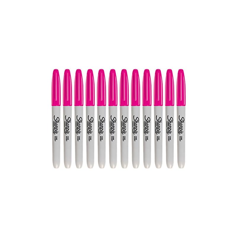 Sharpie 37001 Permanent Markers, Ultra Fine Point, Black, 12 Count